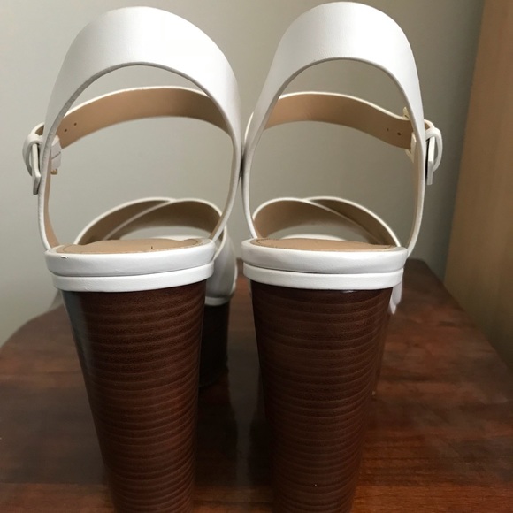 White Michael Kors heels (worn once!) - Picture 2 of 5